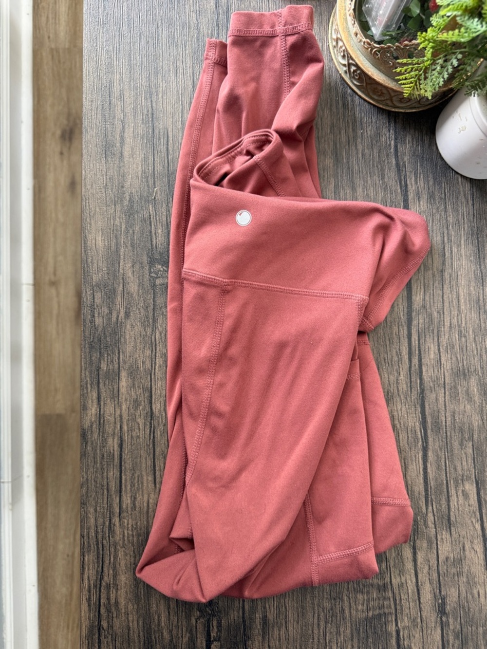 Yogalicious Lux High-Rise Leggings in Terracotta